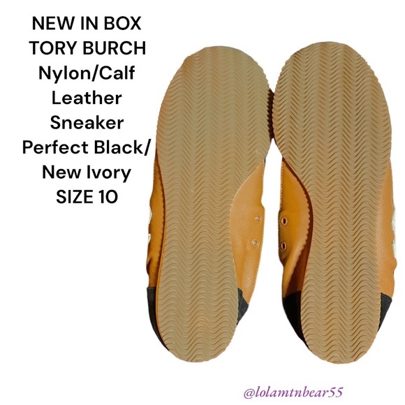 BRAND NEW TORY BURCH NYLON/CALF LEATHER SNEAKERS IN BOX-SIZE 10-UNIQUE DESIGN - Picture 6 of 16